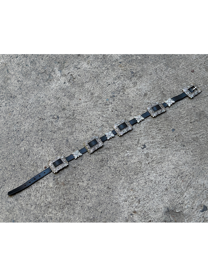 Cinturón de cuero negro 2