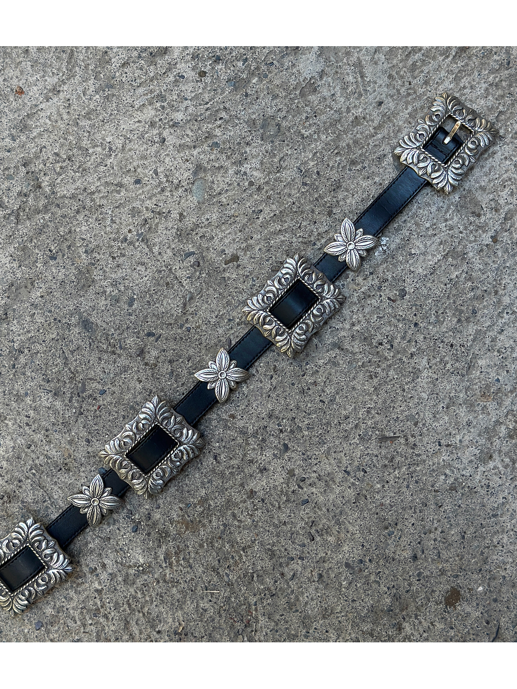 Cinturón de cuero negro 3