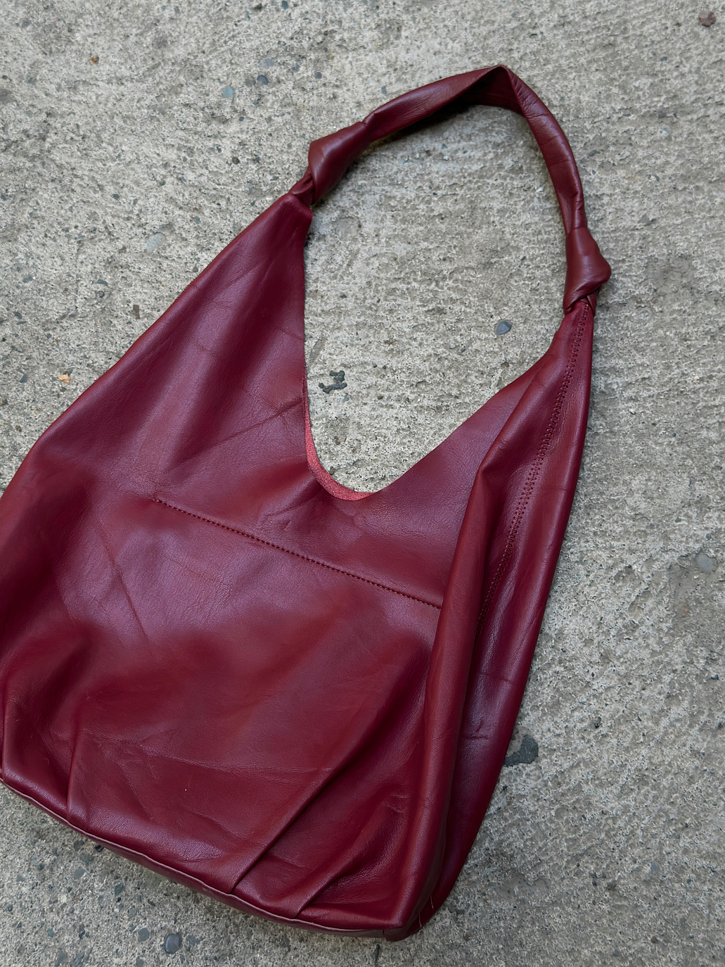 Cartera burdeo hobo 7