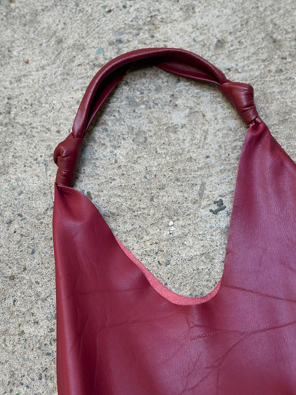 Cartera burdeo hobo 2