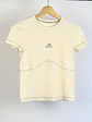polera color crema bordado - Miniatura 1