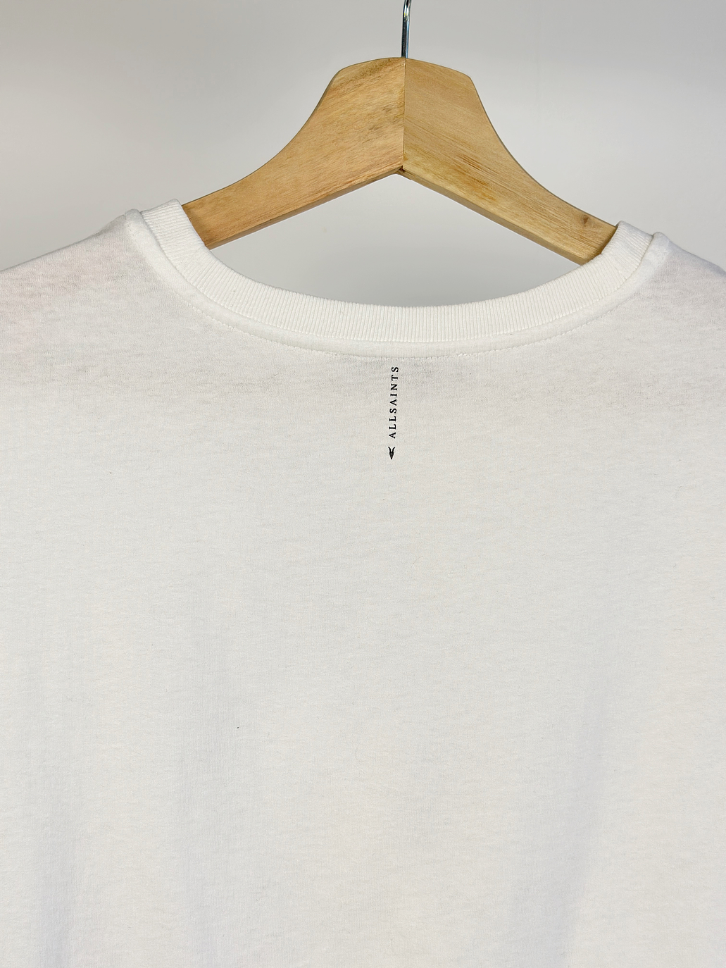 Polera corta blanca algodón  4