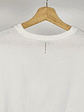Polera corta blanca algodón  - Miniatura 4