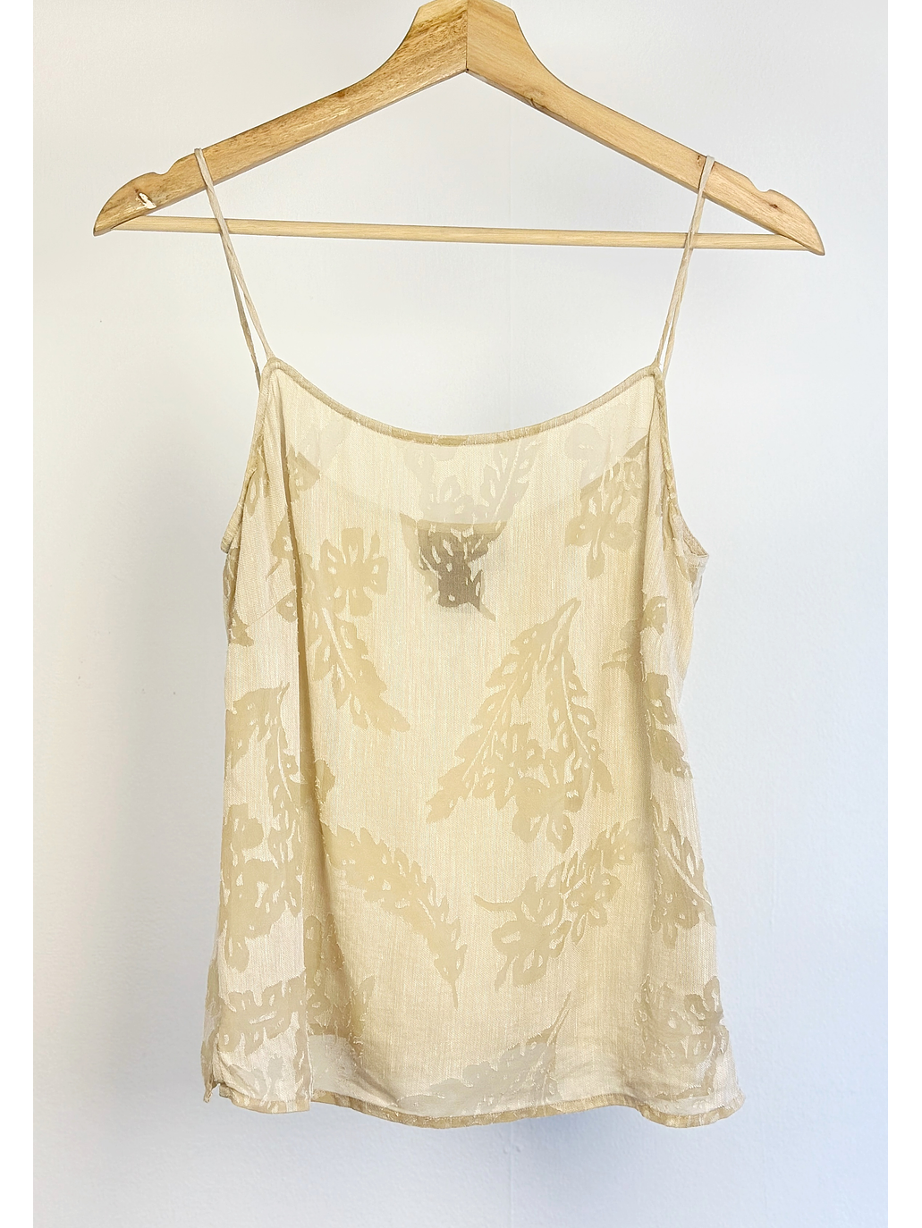 Top beige lino y seda  1