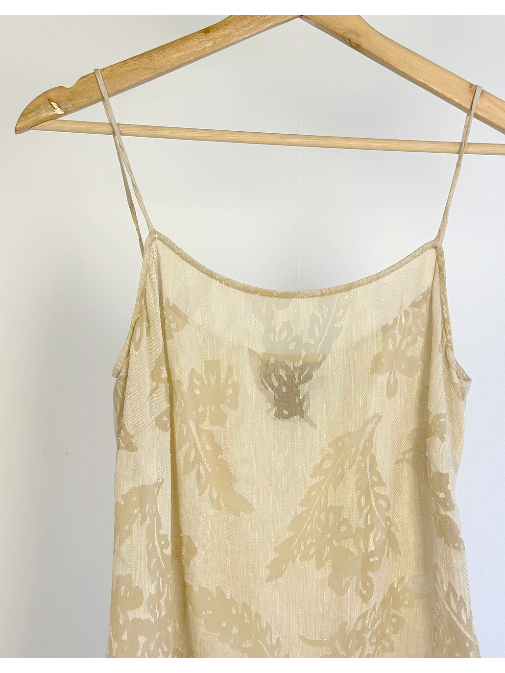 Top beige lino y seda  2