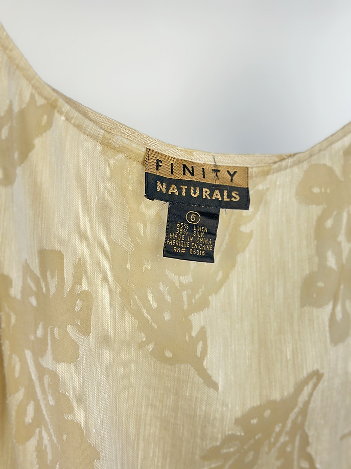 Top beige lino y seda  4