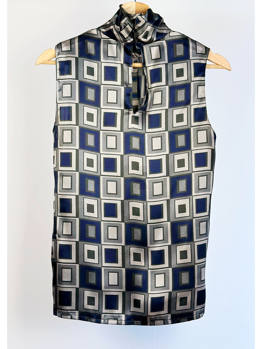 Top vintage con cuello 2