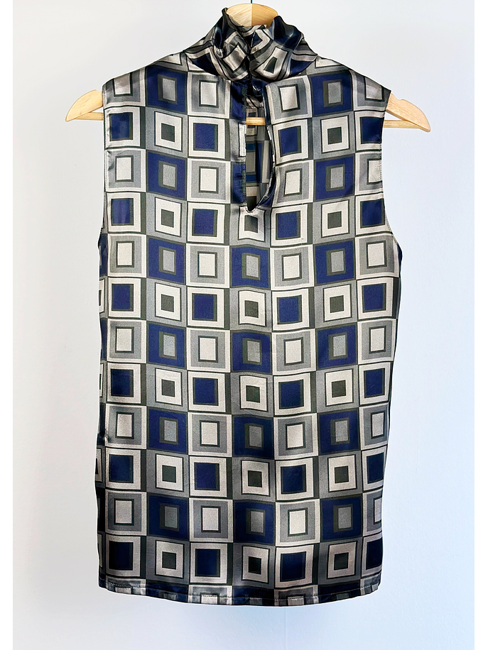 Top vintage con cuello 2