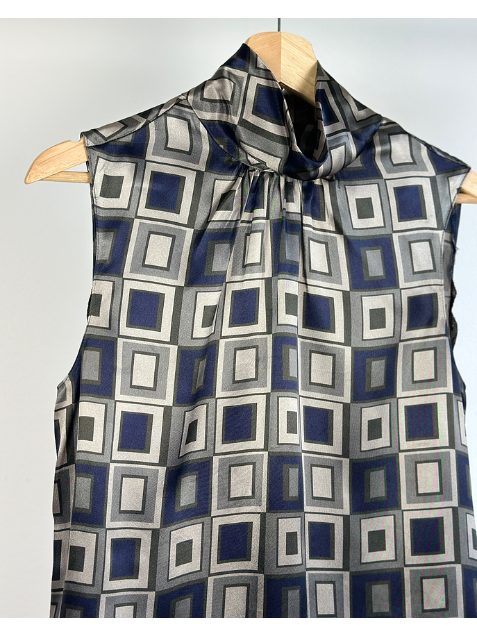 Top vintage con cuello 3