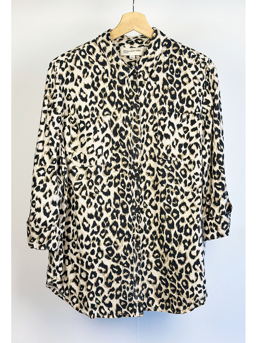 Camisa de lino animal print 1