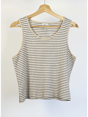 Top algodón rayado