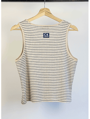 Top algodón rayado