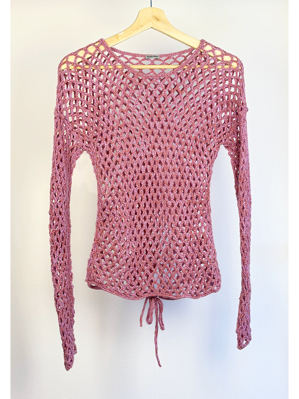 Top rosado tejido  1