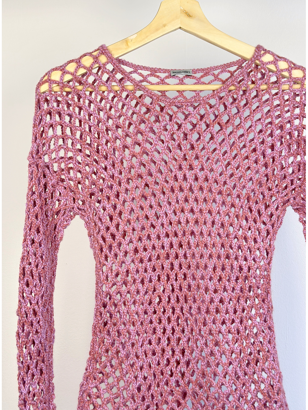 Top rosado tejido  5