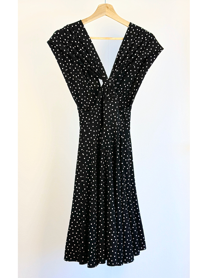 Vestido negro puntos  3