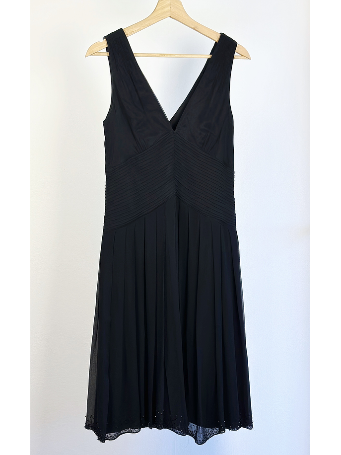 Vestido de seda negro 1