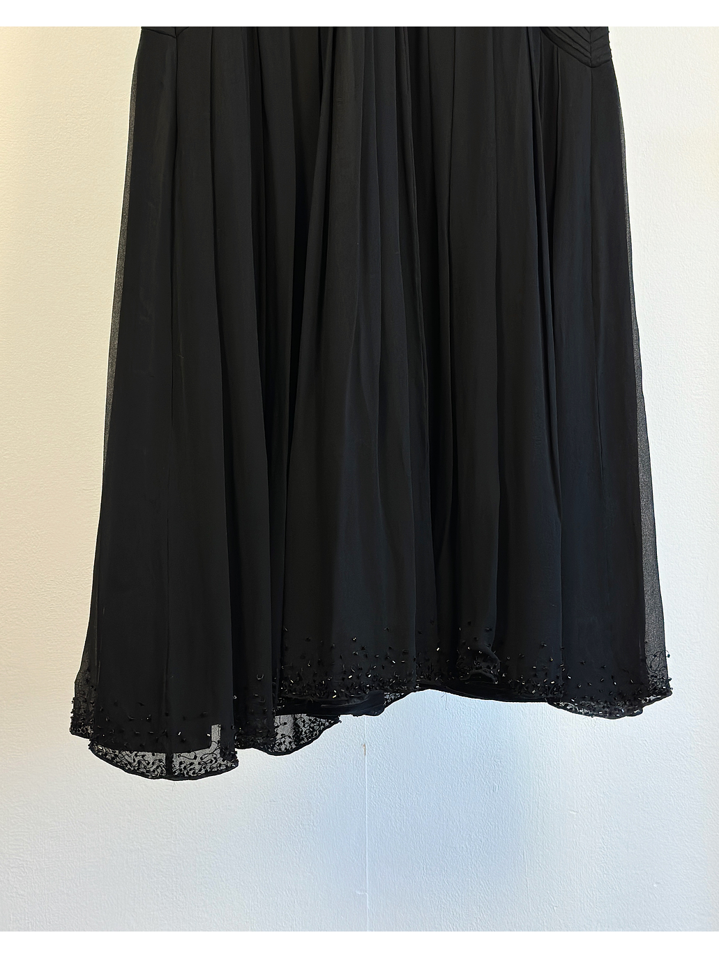 Vestido de seda negro 5