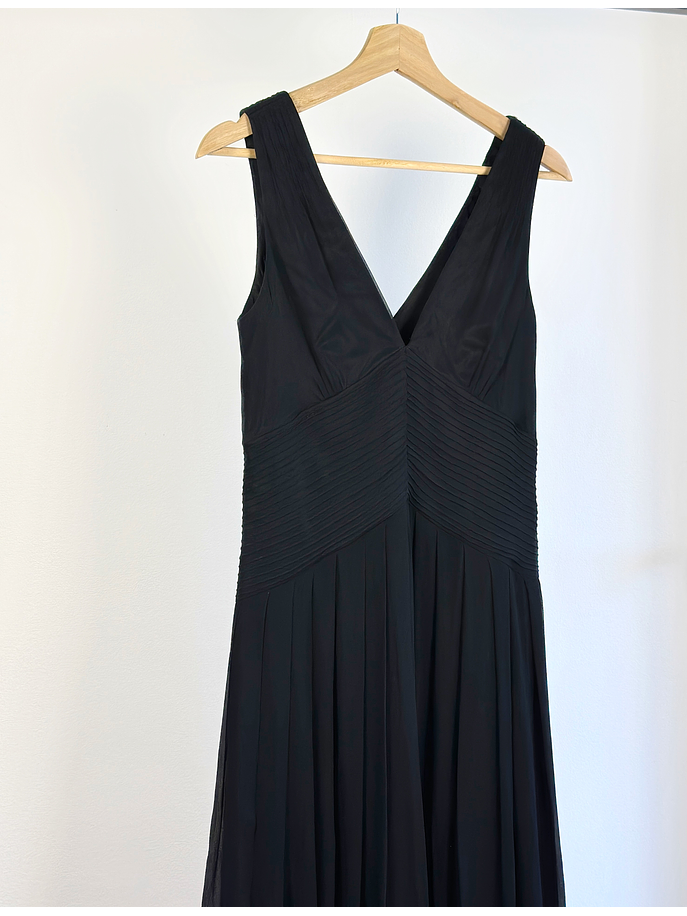 Vestido de seda negro 3