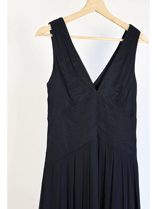 Vestido de seda negro