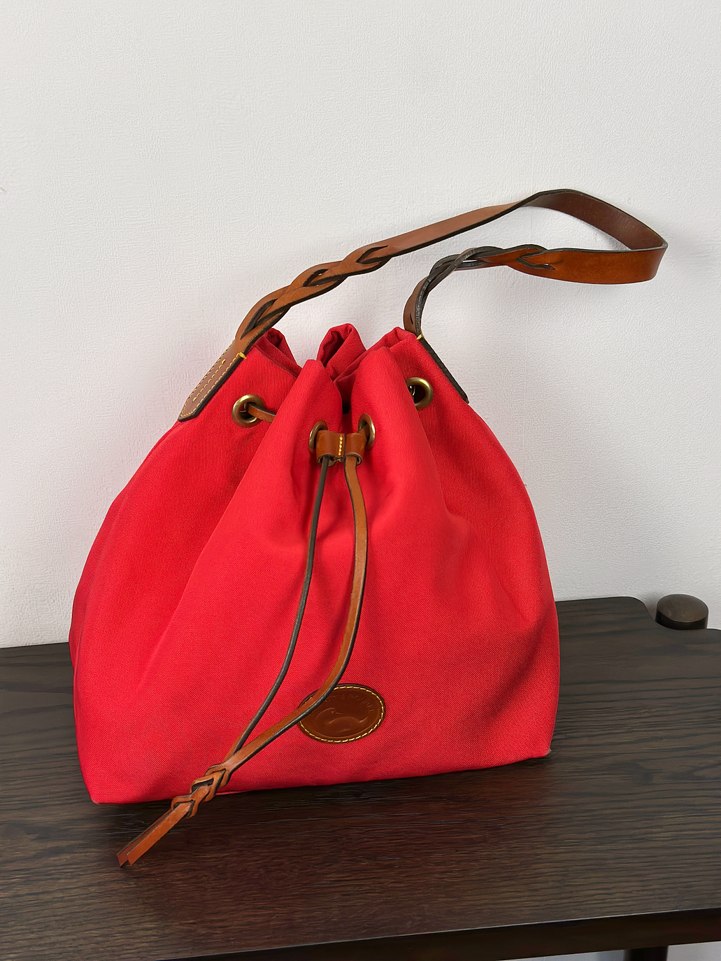 Cartera de nylon roja 6