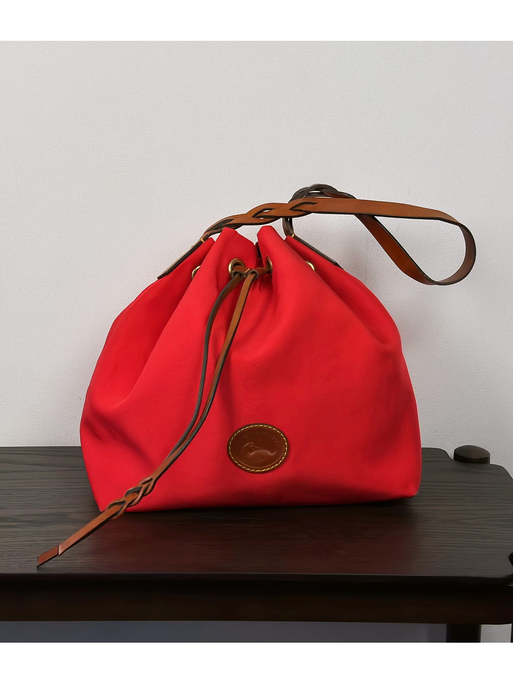 Cartera de nylon roja 1