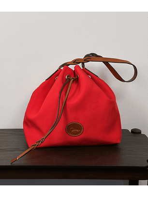 Cartera de nylon roja