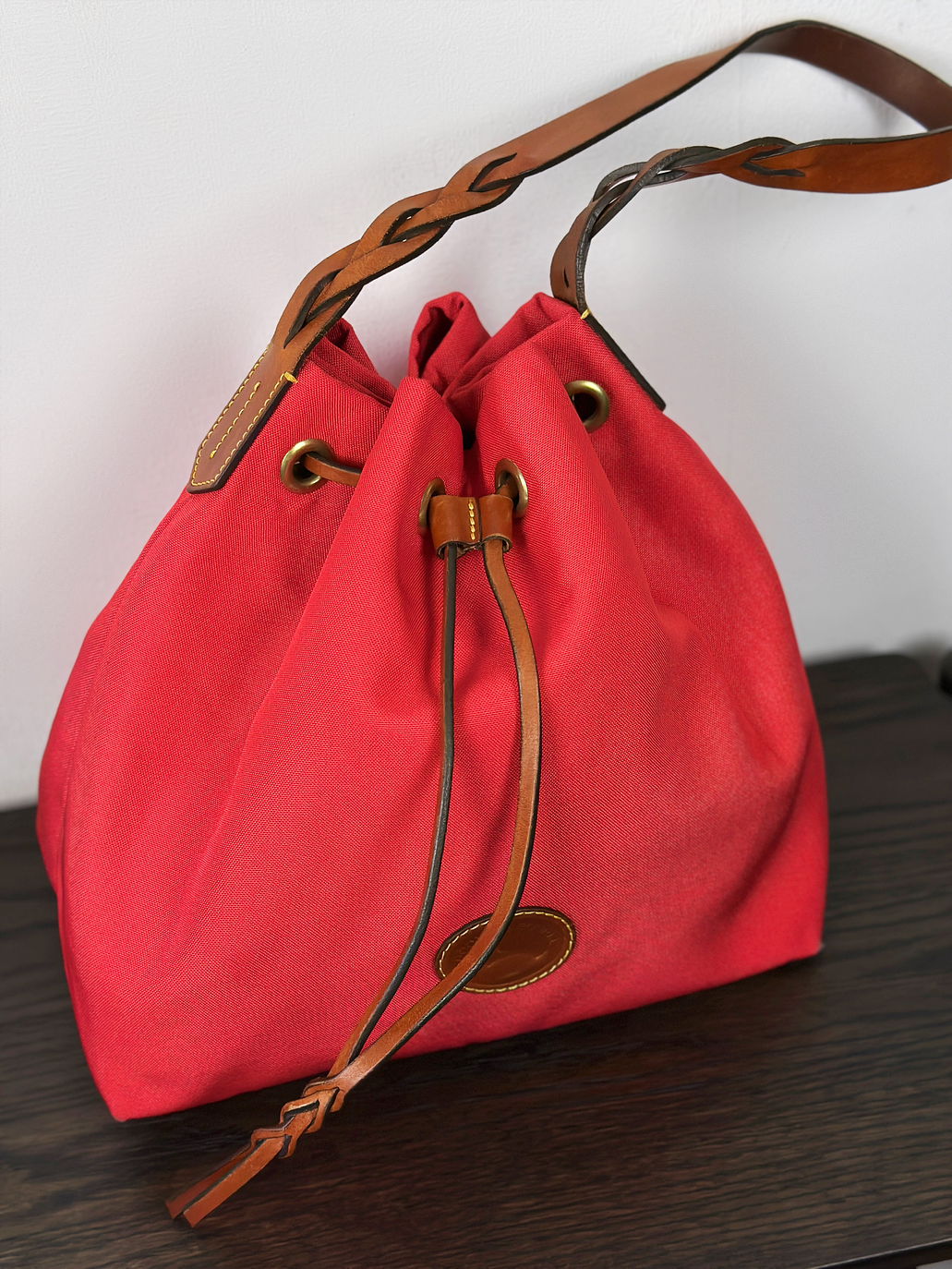 Cartera de nylon roja 3