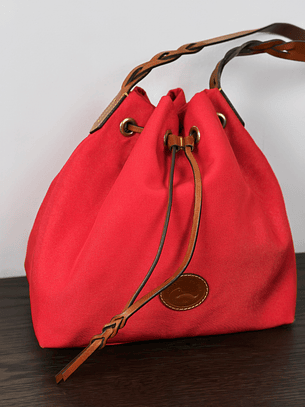 Cartera de nylon roja