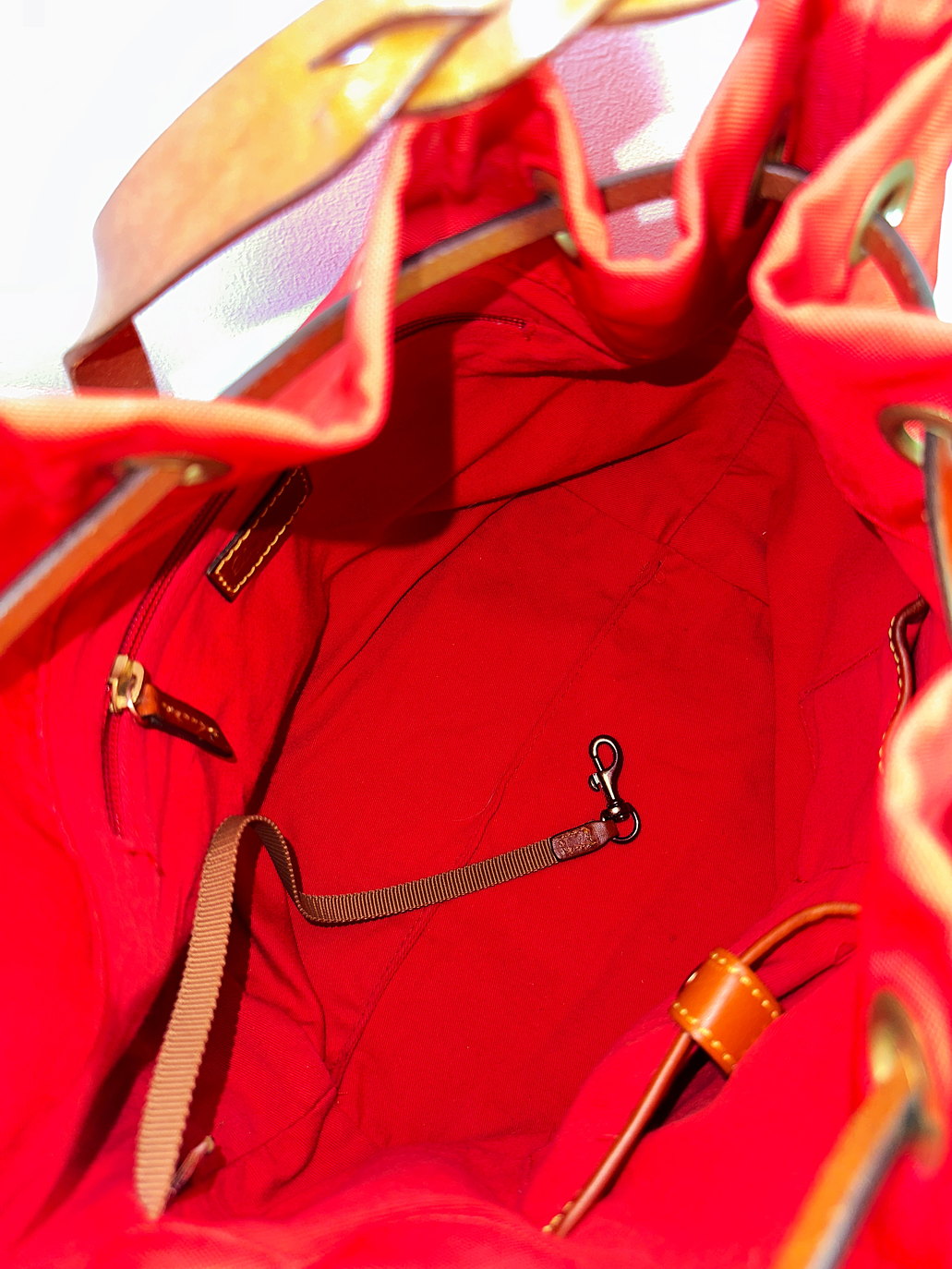 Cartera de nylon roja 8