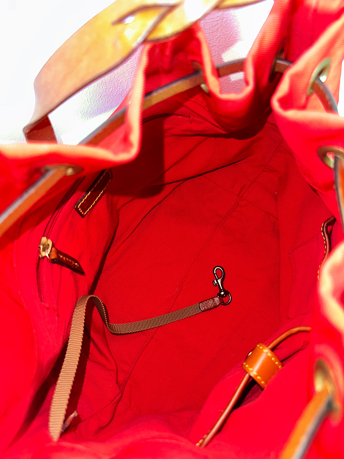 Cartera de nylon roja 8