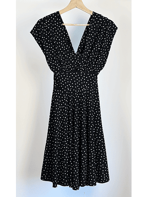 Vestido negro puntos 