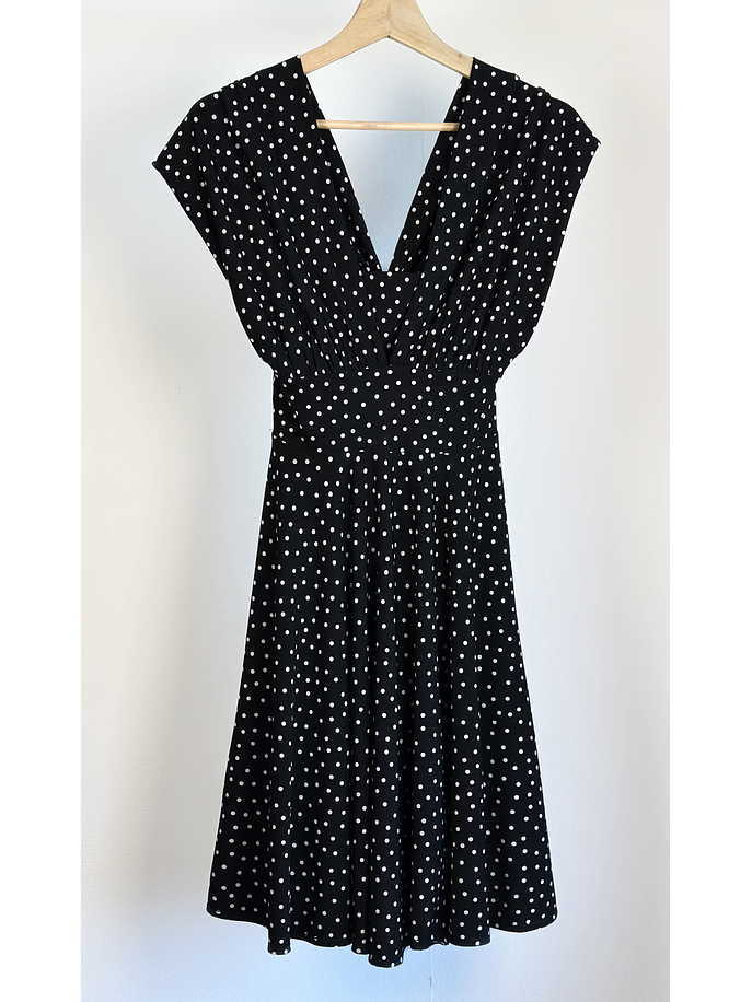 Vestido negro puntos  1