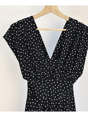 Vestido negro puntos 