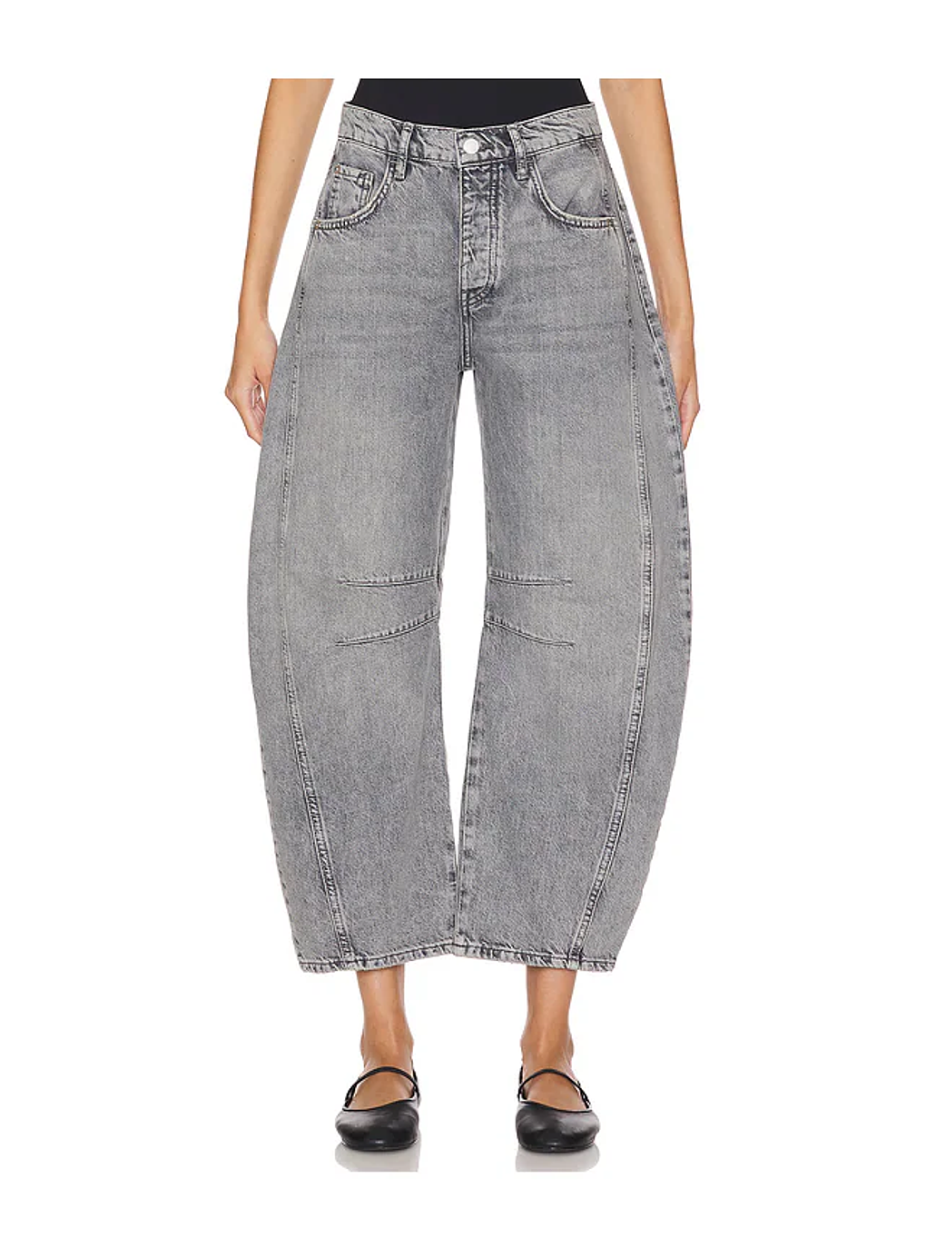 Jeans gris balloon  6