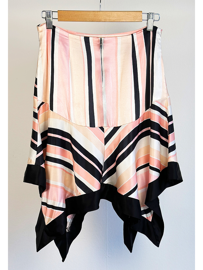 Falda asimétrica satinada 3