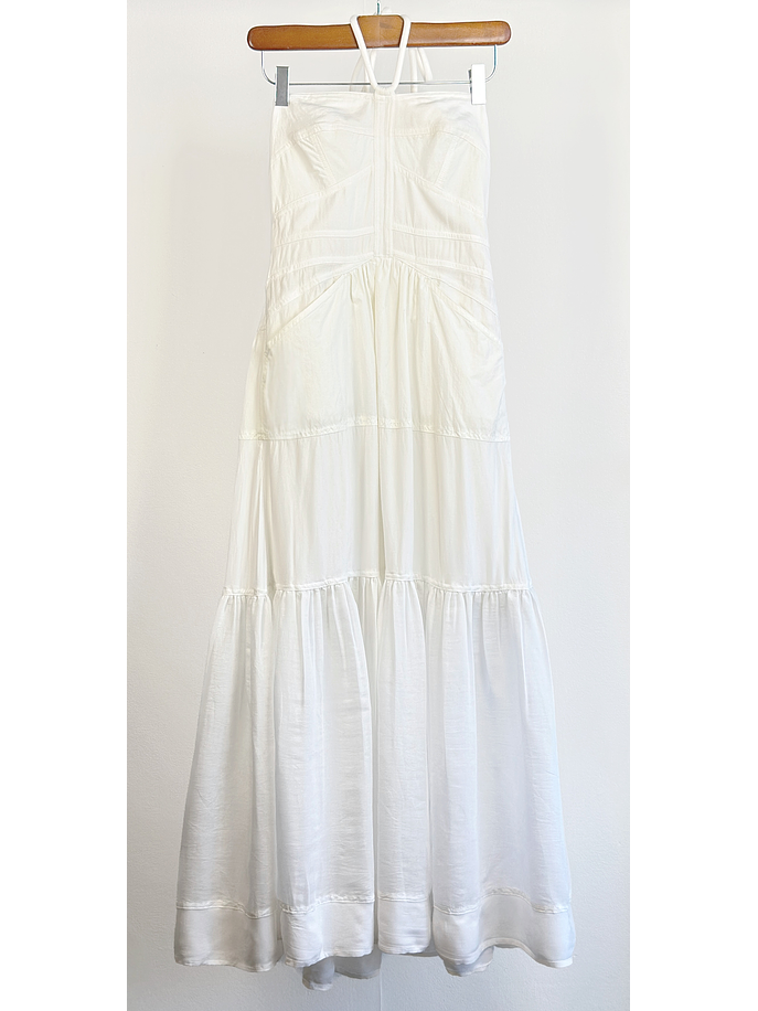 Vestido blanco halter 1