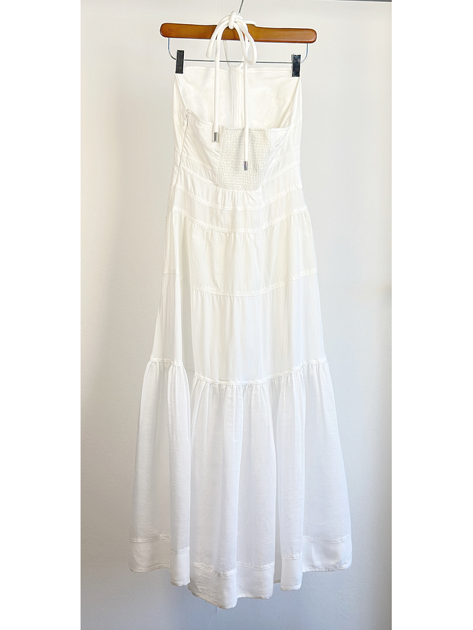 Vestido blanco halter 5