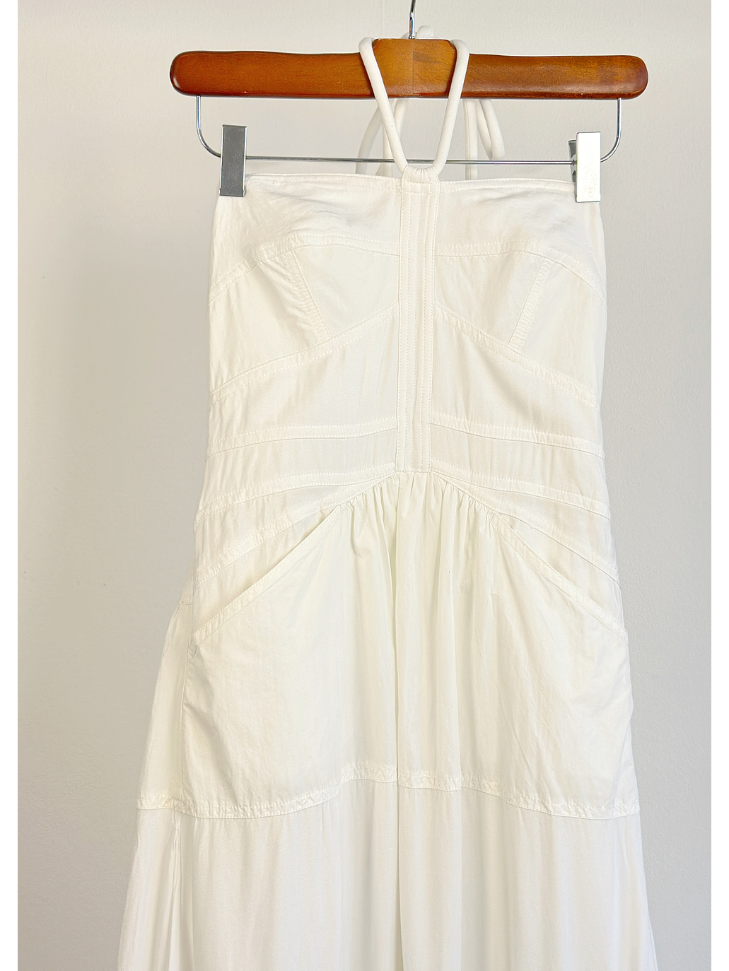 Vestido blanco halter 3