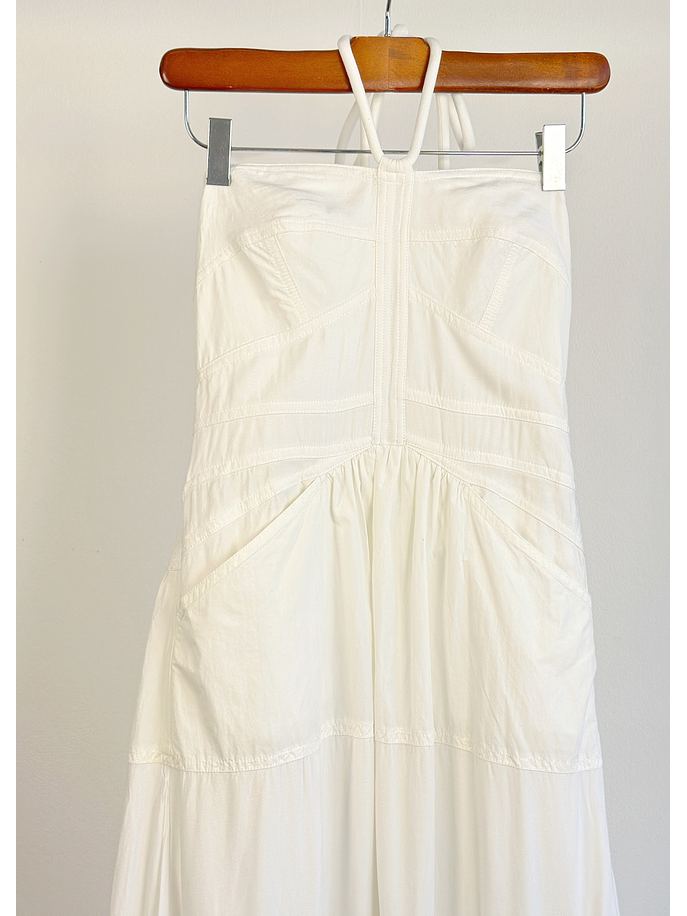 Vestido blanco halter 3