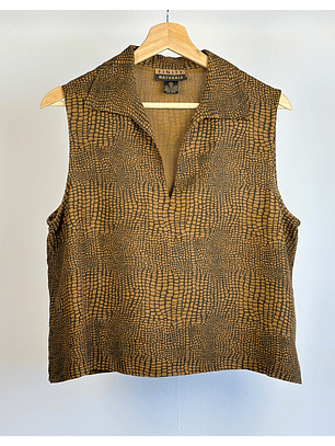 Top animal print seda 