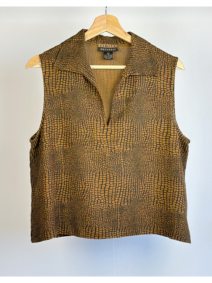 Top animal print seda  1