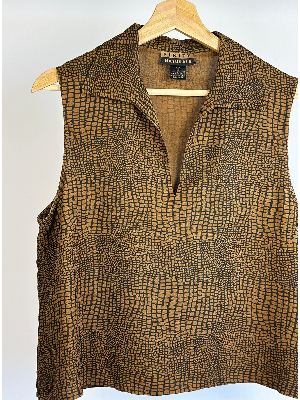 Top animal print seda  2