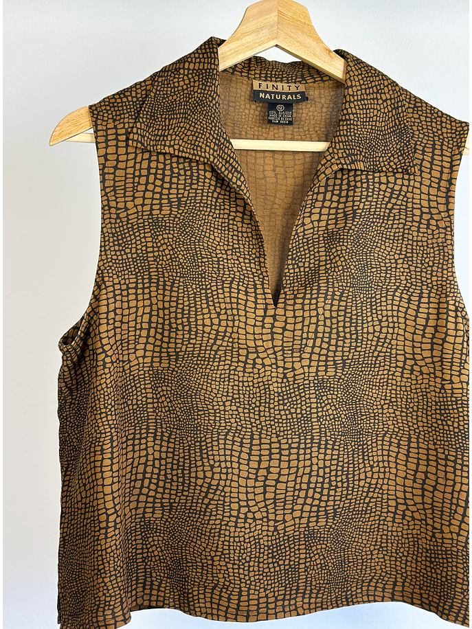 Top animal print seda  2