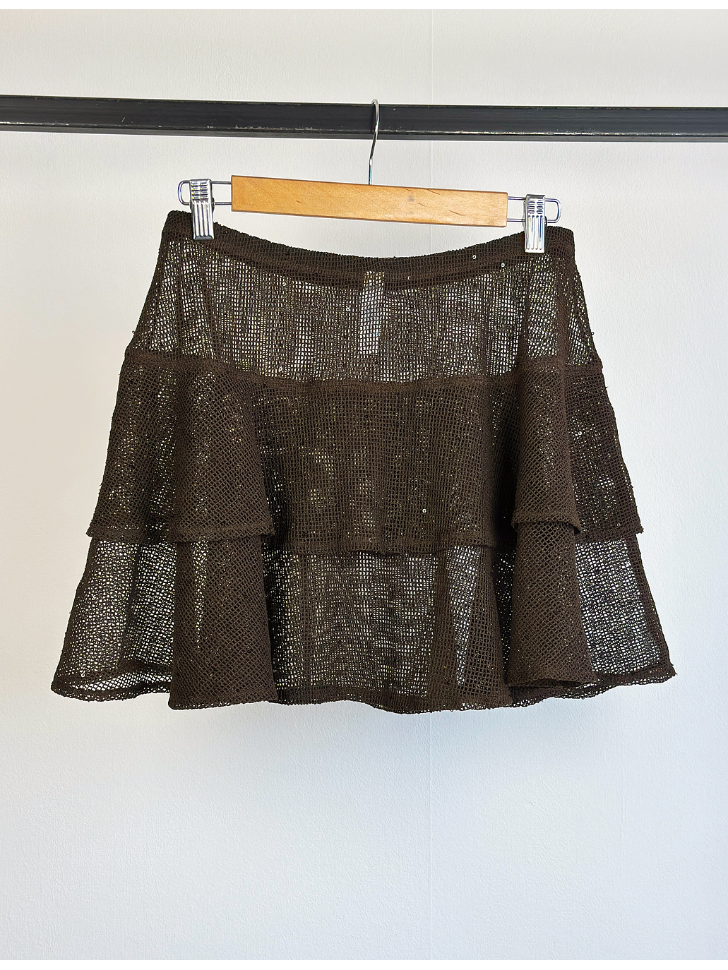 Falda malla con lentejuelas 1