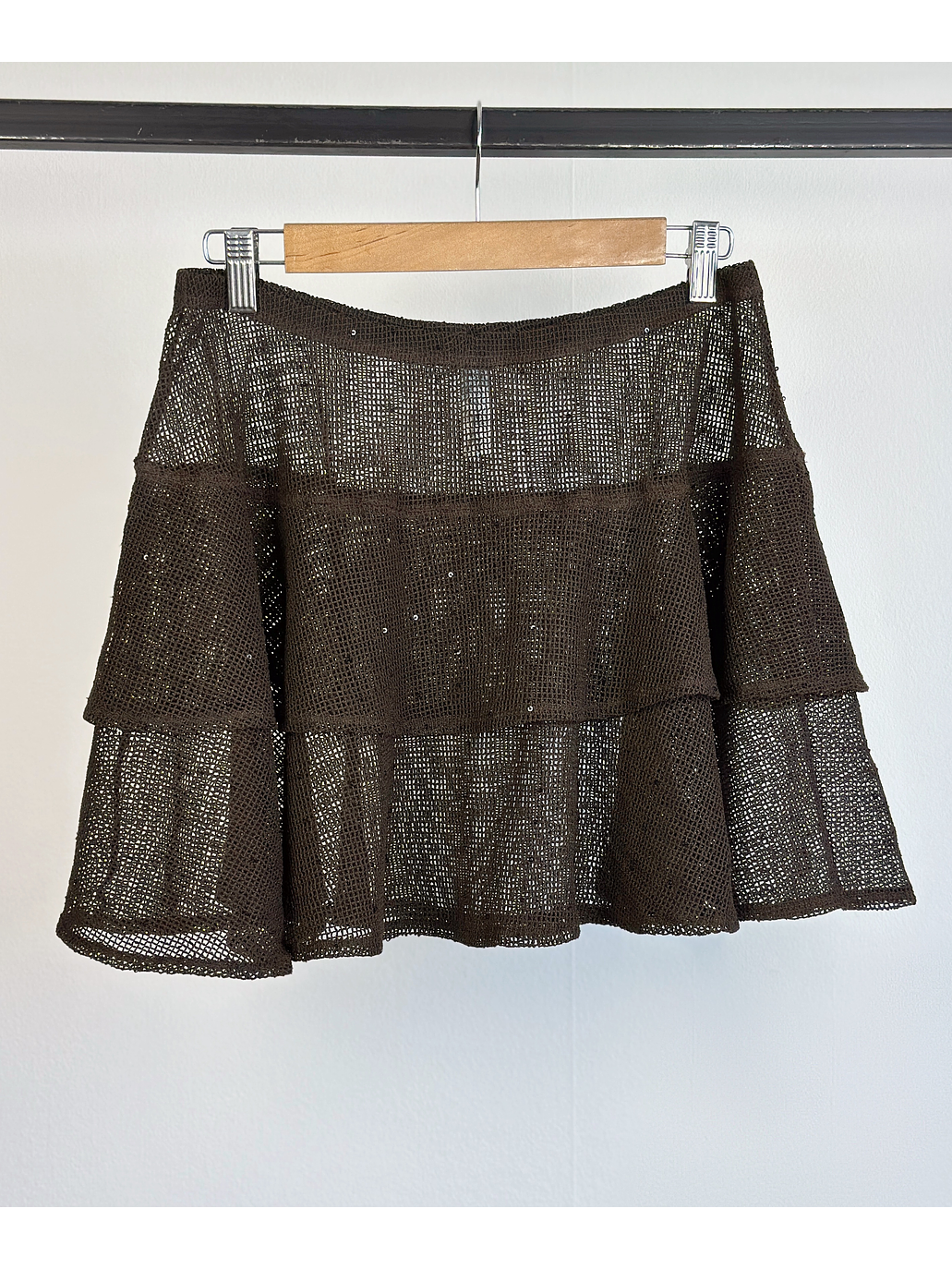 Falda malla con lentejuelas 3