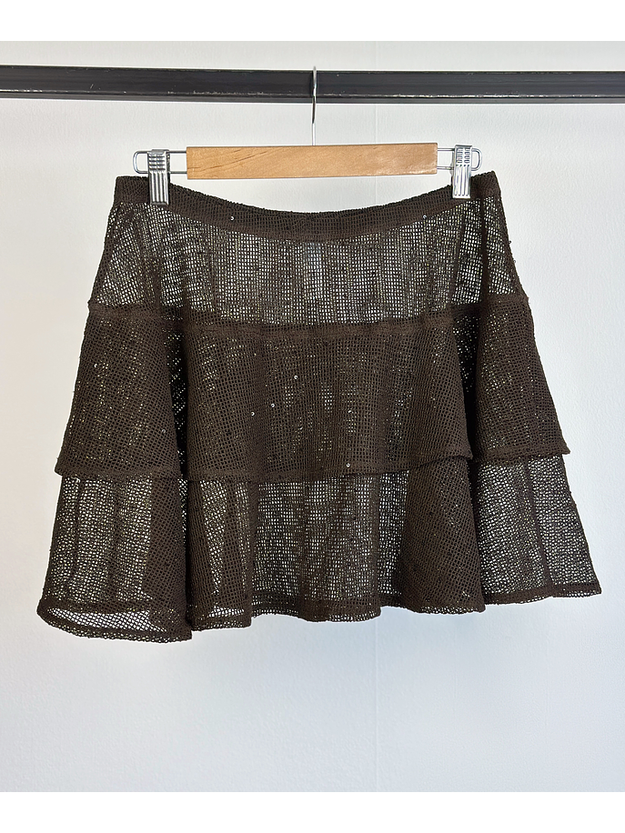 Falda malla con lentejuelas 3