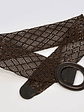  Cinturón café tejido - Miniatura 1