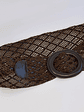  Cinturón café tejido - Miniatura 6