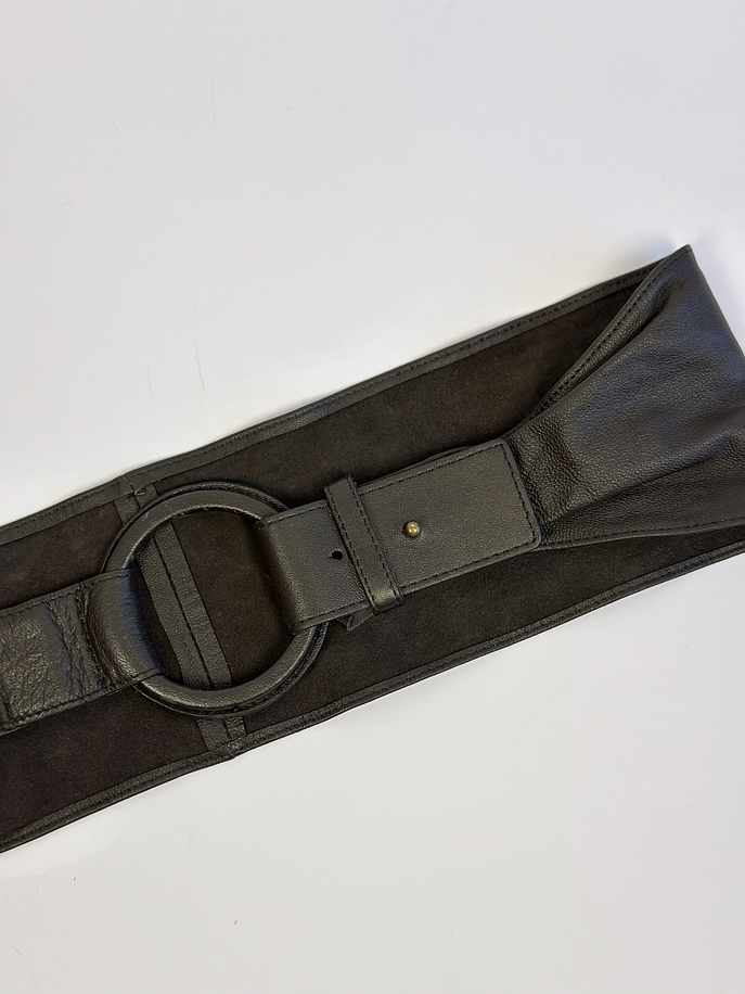 Cinturón café cuero 2