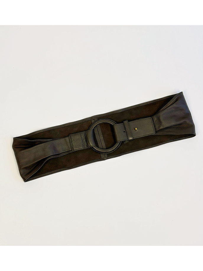 Cinturón café cuero 1